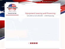 Tablet Screenshot of firstusfinance.com